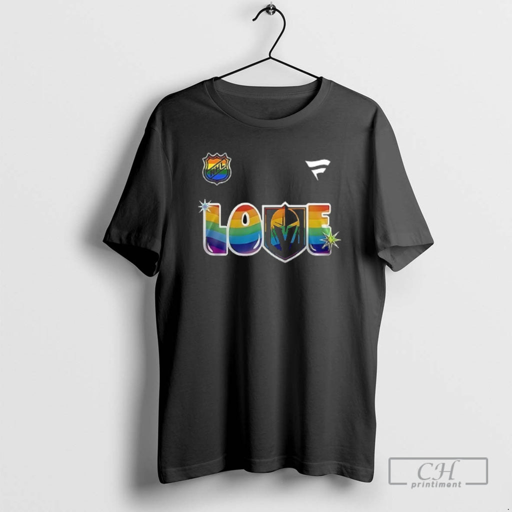 Classic Vegas Golden Knights Love Its Knights Pride Flag Double Sided Shirt Sweater