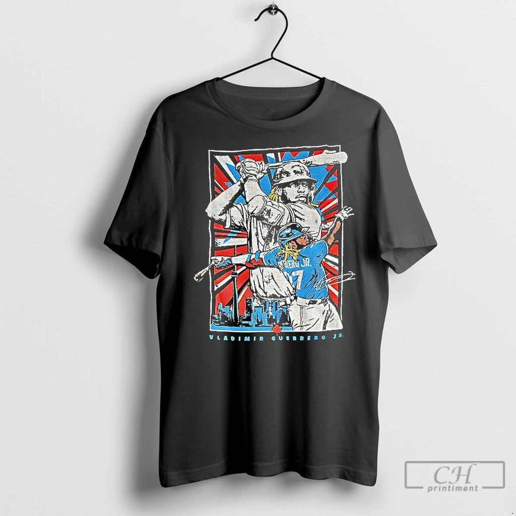 Classic Vladimir Guerrero Jr Toronto Blue Jays Baseball Player Signature Graphic