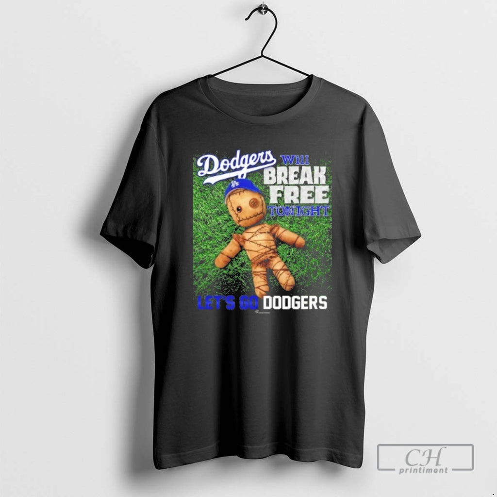 Classic Voodoo Doll Will Break Free Tonight Lets Go La Dodgers Shirt Sweater
