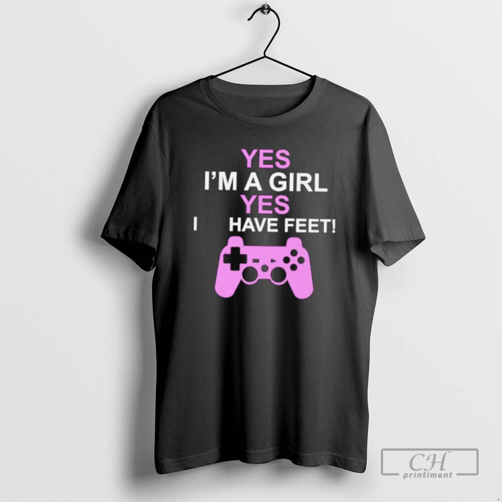 Classic Yes Im A Girl Yes I Have Feet Shirt Sweater
