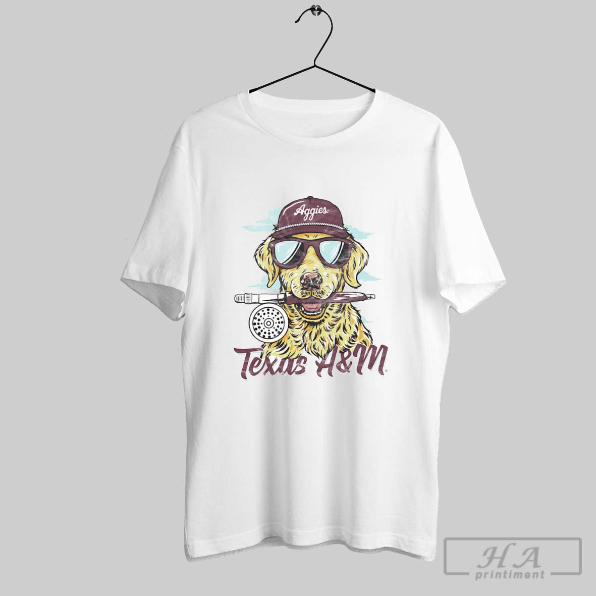 Fishing Dog Texas Am Aggies Shirt Sweater Longsleeve And V Neck