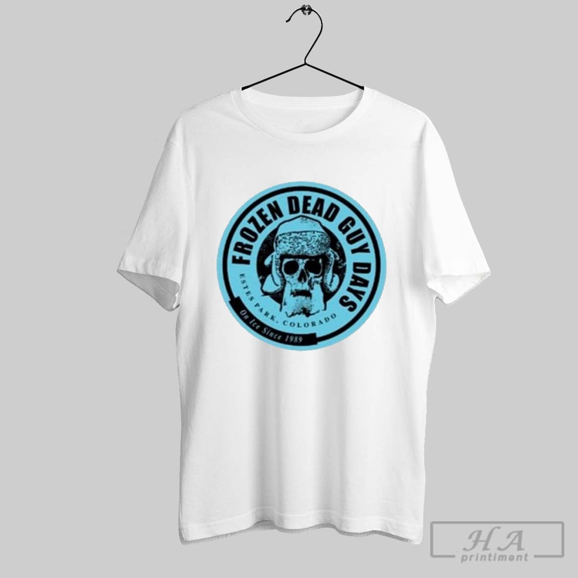 Frozen Dead Guy Days Estes Park Colorado On Ice Since 1989 Logo Skull T Shirts
