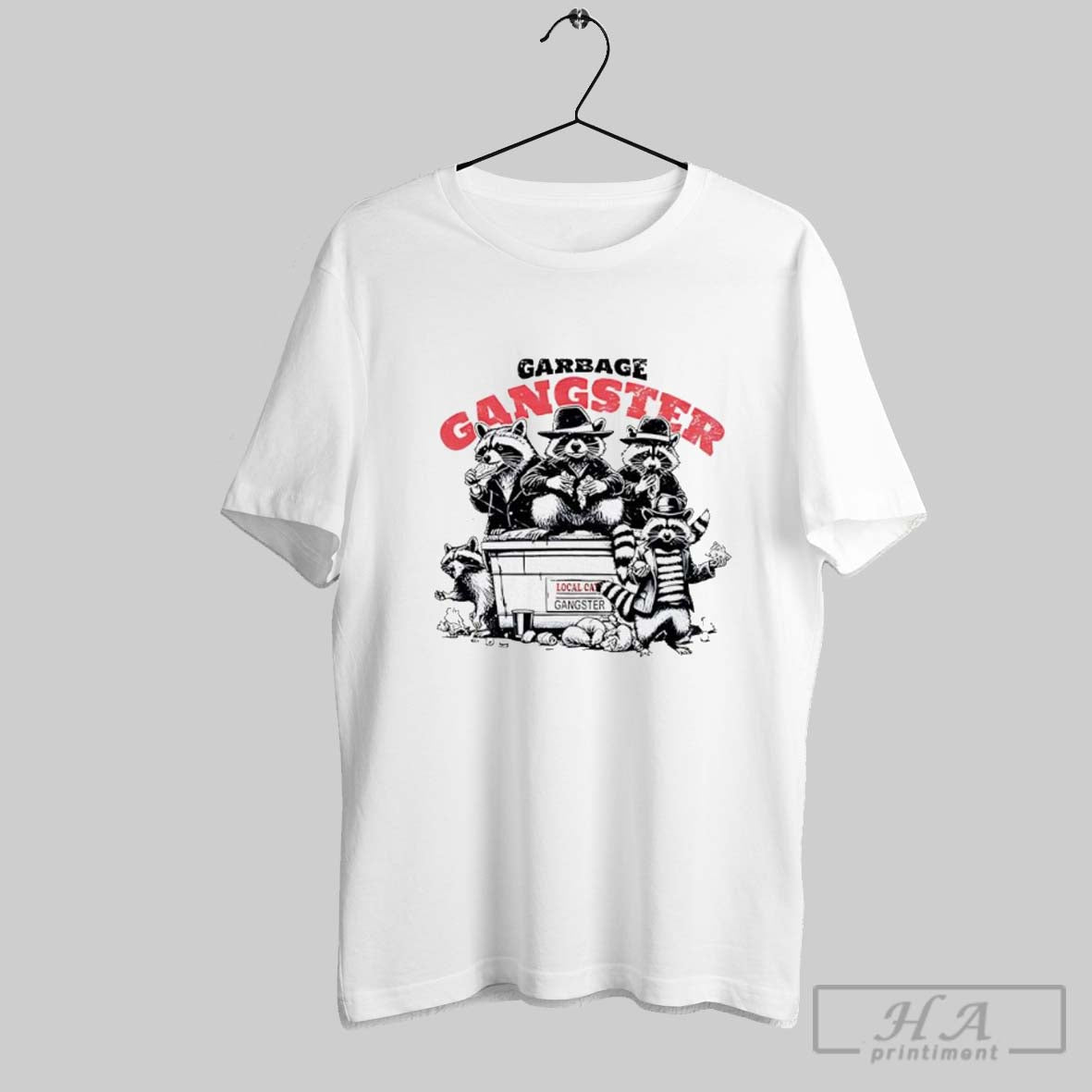 Garbage Gangster Raccoon Graphic
