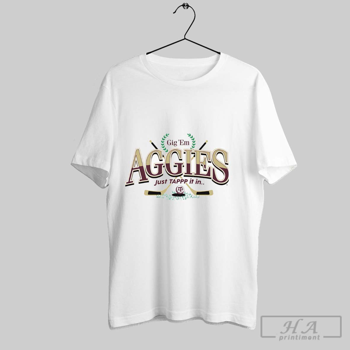 Gig Em Aggies Just Tapp It In Shirt Sweater Longsleeve And V Neck