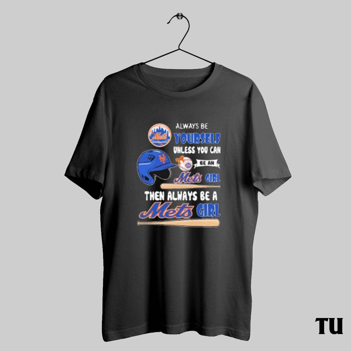 Girl Then Always Be A New York Mets Girl Helmet T Shirts