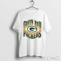 Green Bay Packers Huddle Vintage Helmet Est 1919 T Shirt