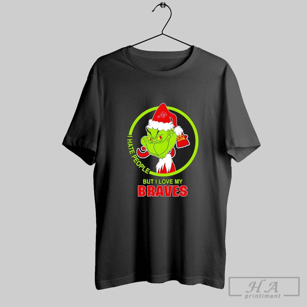 Grinch I Hate People But I Love My Atlanta Braves