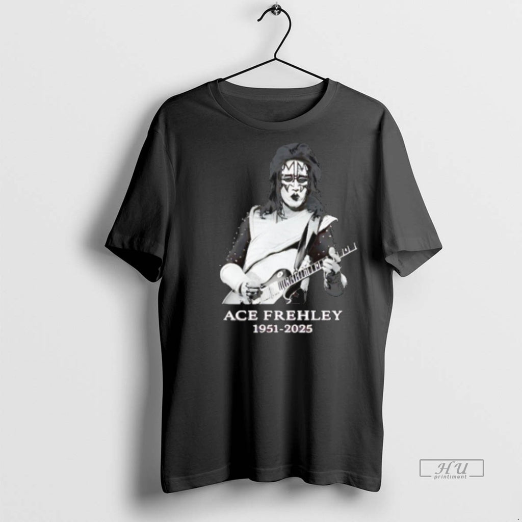Limited Edition Ace Frehley Tribute 1951 2025 Rock Legend Memorial Tee Shirt Sweater
