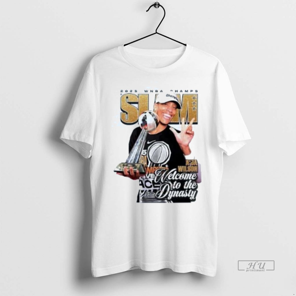 Limited Edition Aja Wilson 2026 Wnba Champs Welcome To The Dynasty Tee Shirt Sweater