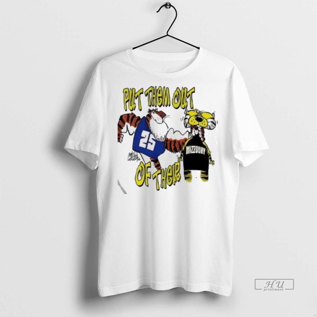 Limited Edition Auburn Tigers Vs Missouri Tigers Put Them Out Of Their Tee Shirt Sweater