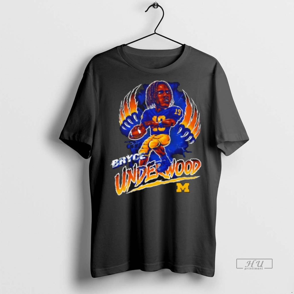 Limited Edition Bryce Underwood Michigan Wolverines Underwood Cartoon Tee Shirt Sweater