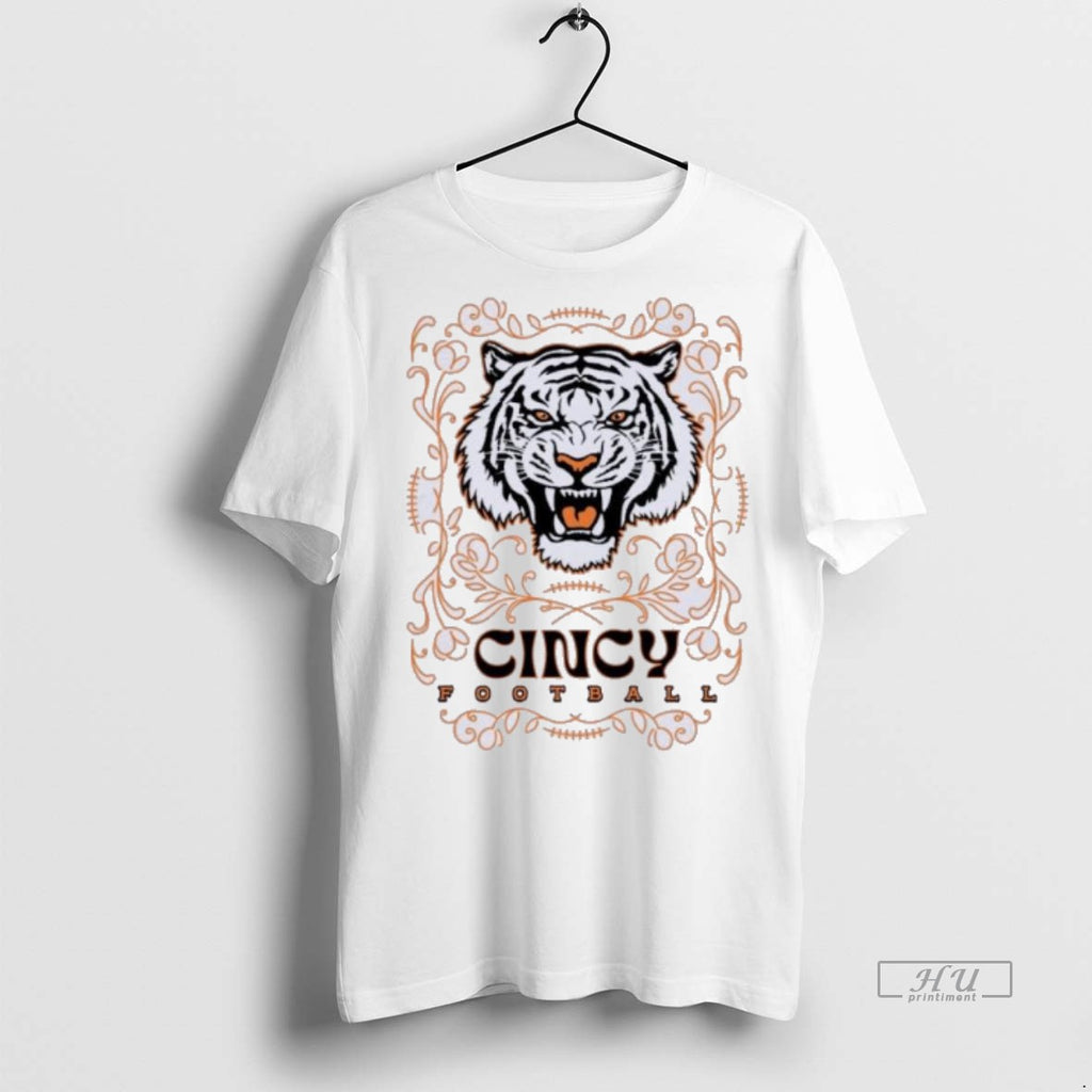 Limited Edition Cincinnati Football Tiger Pinstripe Tee Shirt Sweater