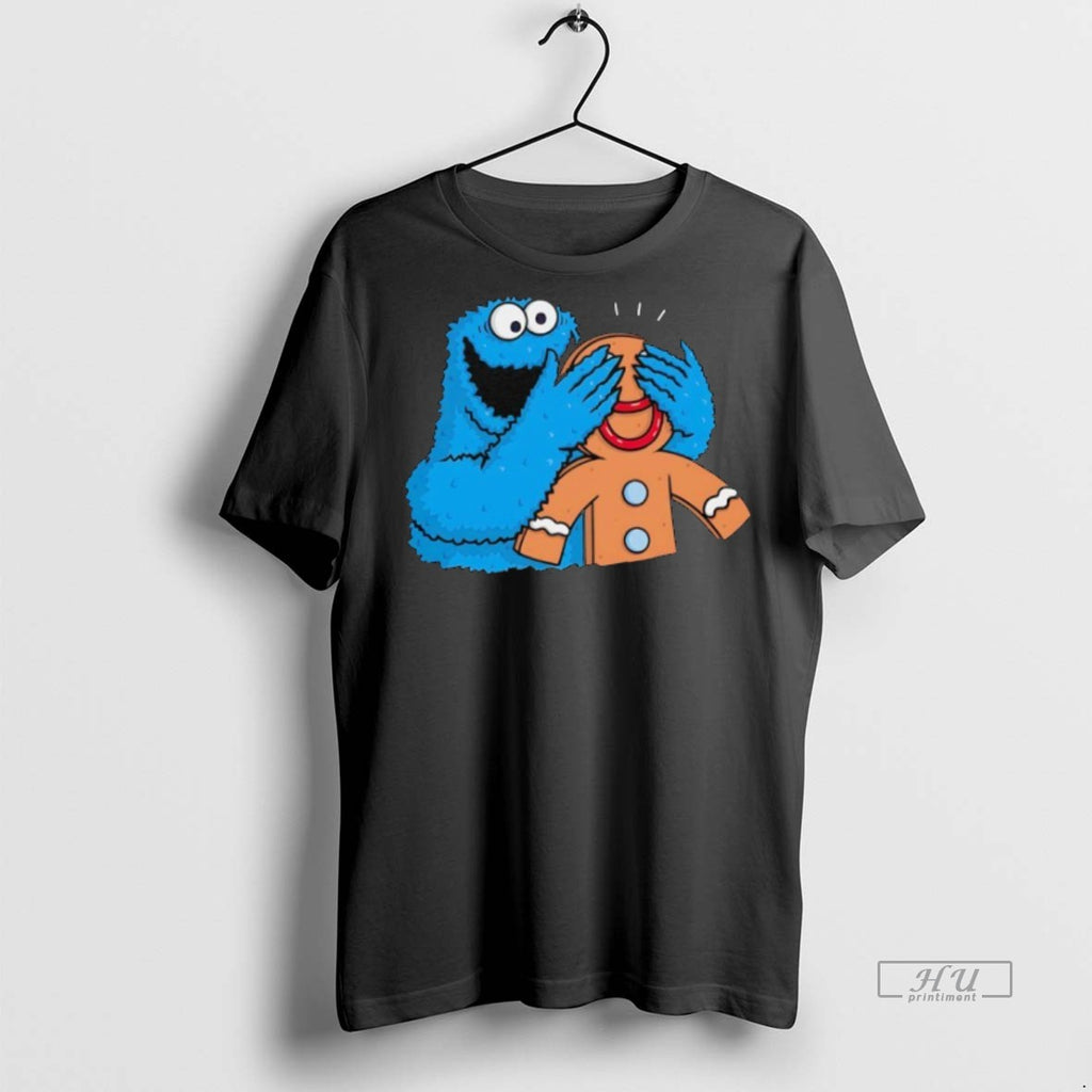 Limited Edition Cookie Monster X Gingerbread Man Monstrous Surprise Tee Shirt Sweater