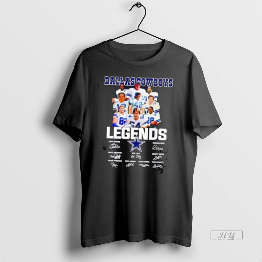 Limited Edition Dallas Cowboys Legend Names And Signatures Tee Shirt Sweater