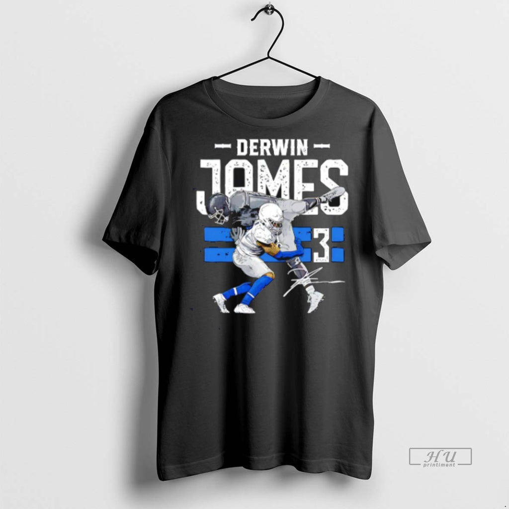 Limited Edition Derwin James Los Angeles Chargers Tackle Signature Tee Shirt Sweater