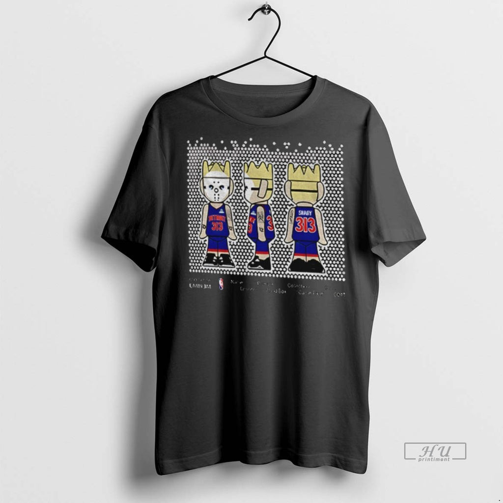 Limited Edition Ghostwrite Eminem Detroit Pistons Basketball 2025 Tee Shirt Sweater