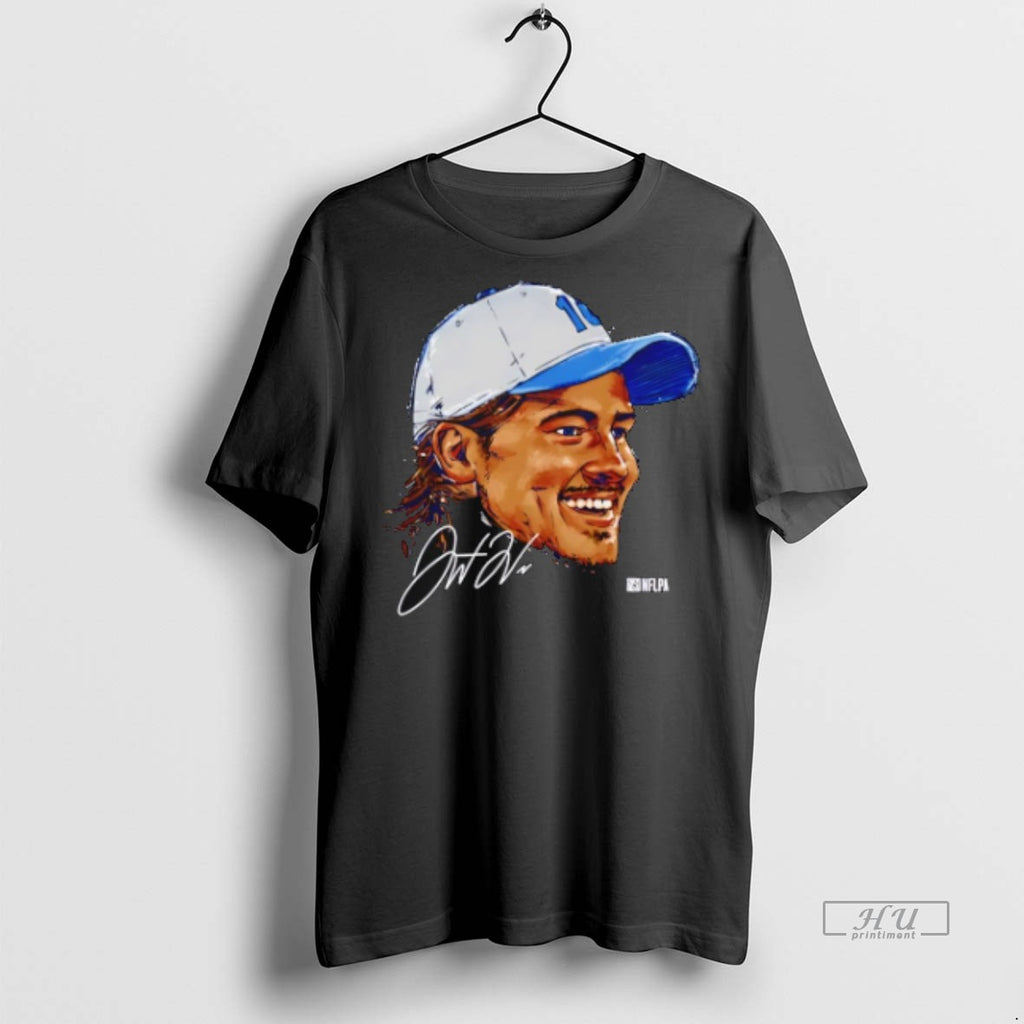 Limited Edition Justin Herbert Los Angeles Chargers No 10 Portrait Tee Shirt Sweater