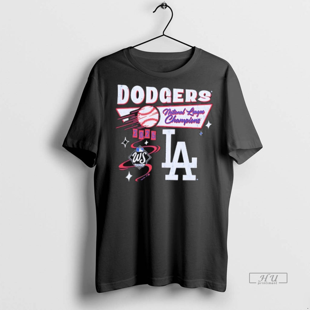Limited Edition La Dodgers National League Champions 2025 Vintage Tee Shirt Sweater