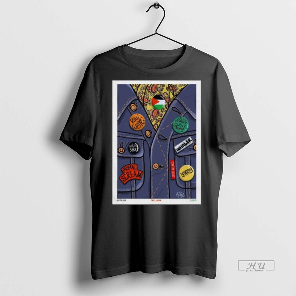 Limited Edition Paul Weller Gig For Gaza Troxy London October 17 2025 Tee Shirt Sweater
