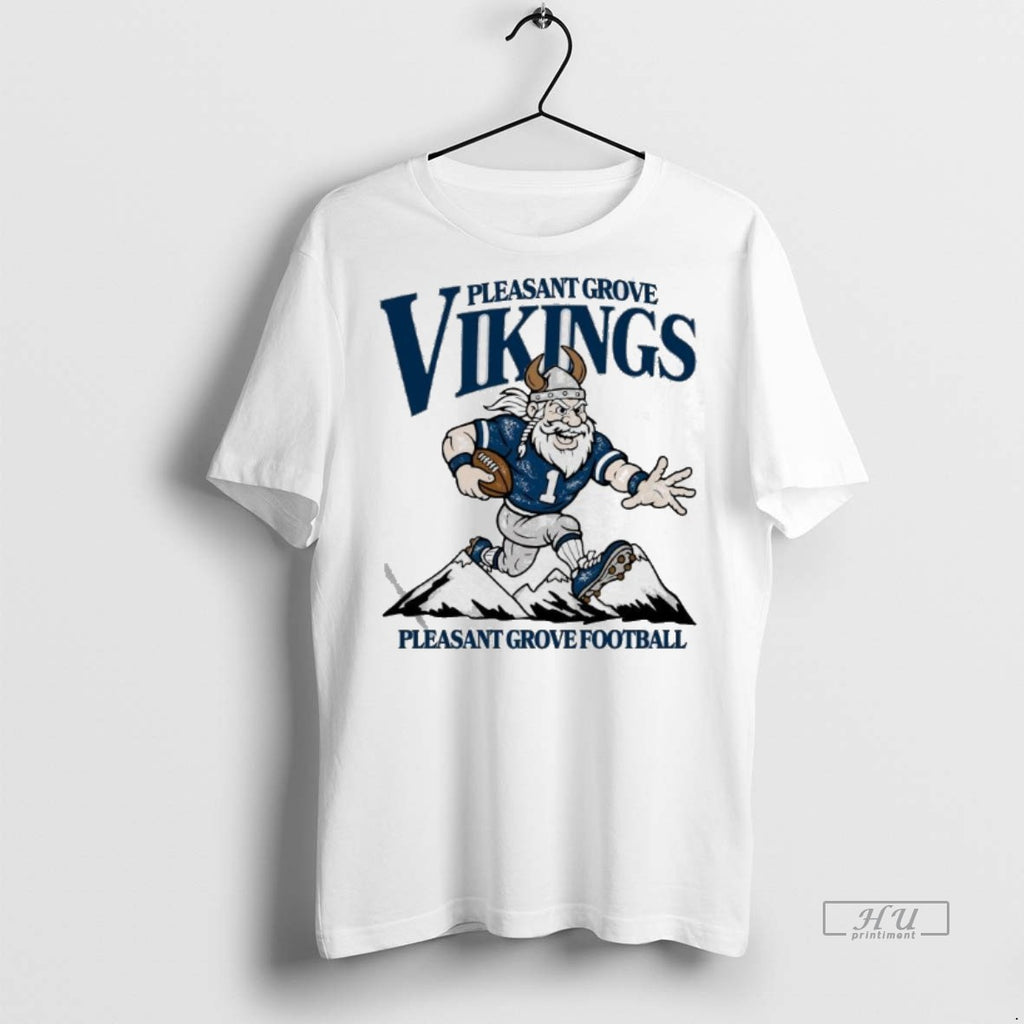 Limited Edition Pleasant Grove Vikings Football Mascot 2025 Tee Shirt Sweater