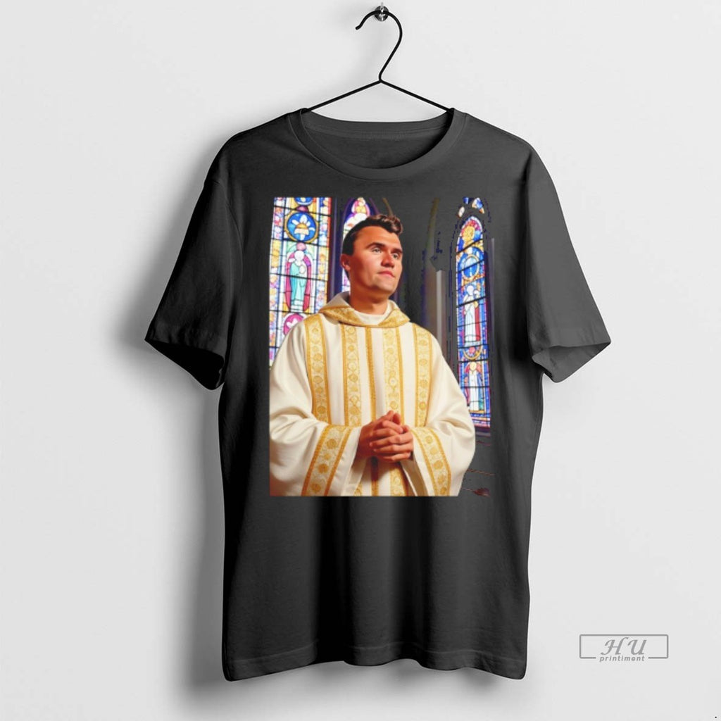 Limited Edition Pope Charlie Kirk Photo Tee Shirt Sweater