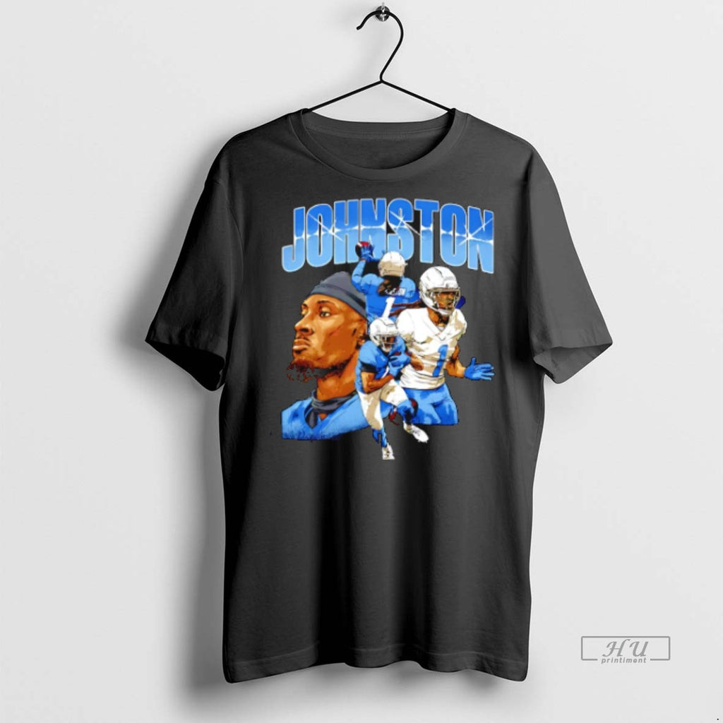 Limited Edition Quentin Johnston Los Angeles Chargers Collage Tee Shirt Sweater