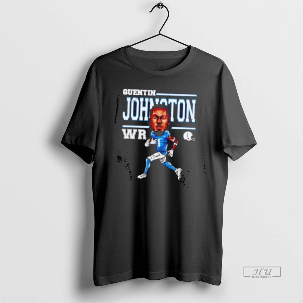 Limited Edition Quentin Johnston Cartoon Running Los Angeles Chargers Tee Shirt Sweater