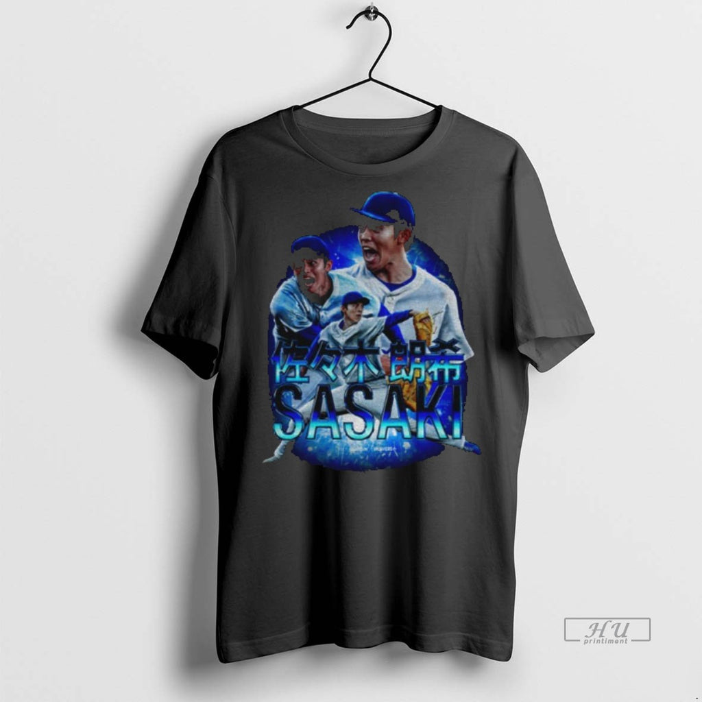 Limited Edition Roki Sasaki Posing Los Angeles Dodgers Mlb Baseball Graphic Japan Tee Shirt Sweater