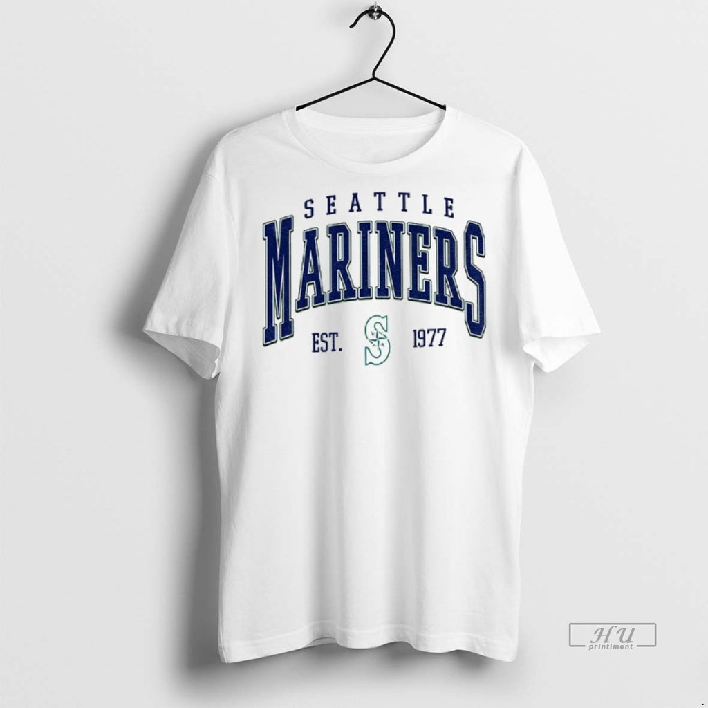 Limited Edition Seattle Mariners Baseball Mlb Est 1977 Vintage Tee Shirt Sweater