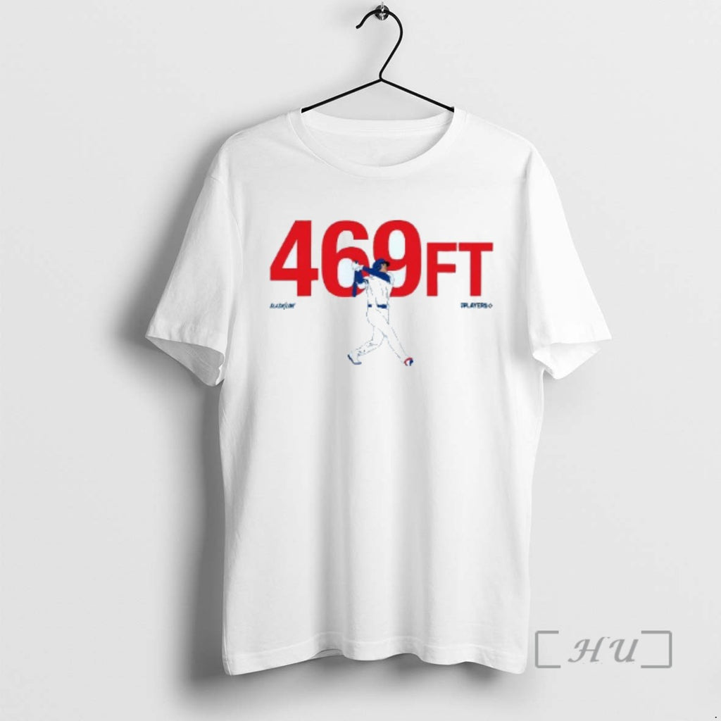Limited Edition Shohei Ohtani Los Angeles Dodgers Mlb Players 469ft Graphic Mens White Tee