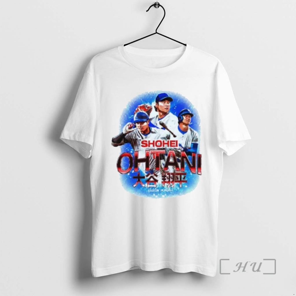 Limited Edition Shohei Ohtani Los Angeles Dodgers Mlb Players Japanese Graphic Mens White Tee