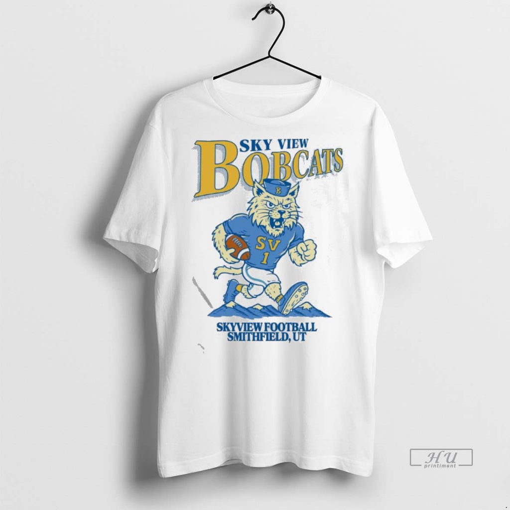 Limited Edition Sky View Bobcats Football Mascot 2025 Tee Shirt Sweater