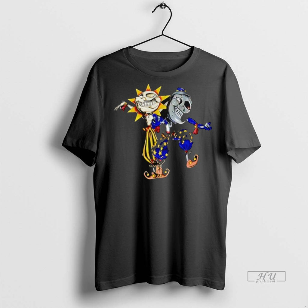 Limited Edition Sun And Moon Five Nights At Freddys Horror Tee Shirt Sweater