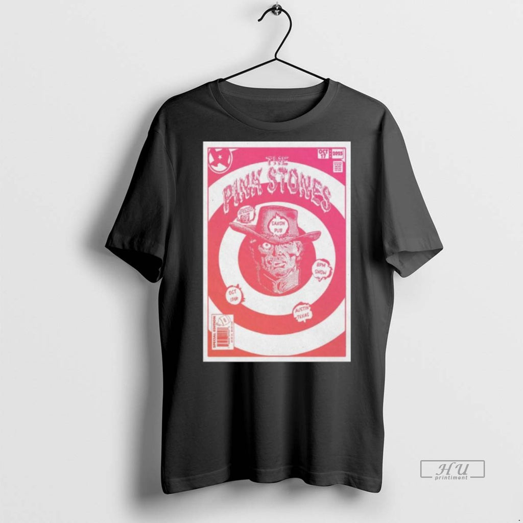 Limited Edition The Pink Stones Fall Tour 2025 Saxon Pub Austin Tee Shirt Sweater