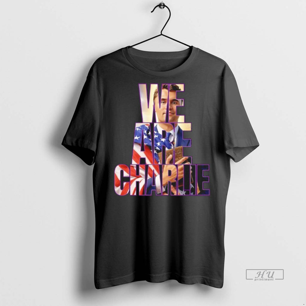 Limited Edition We Are Charlie Kirk American Flag Tee Shirt Sweater