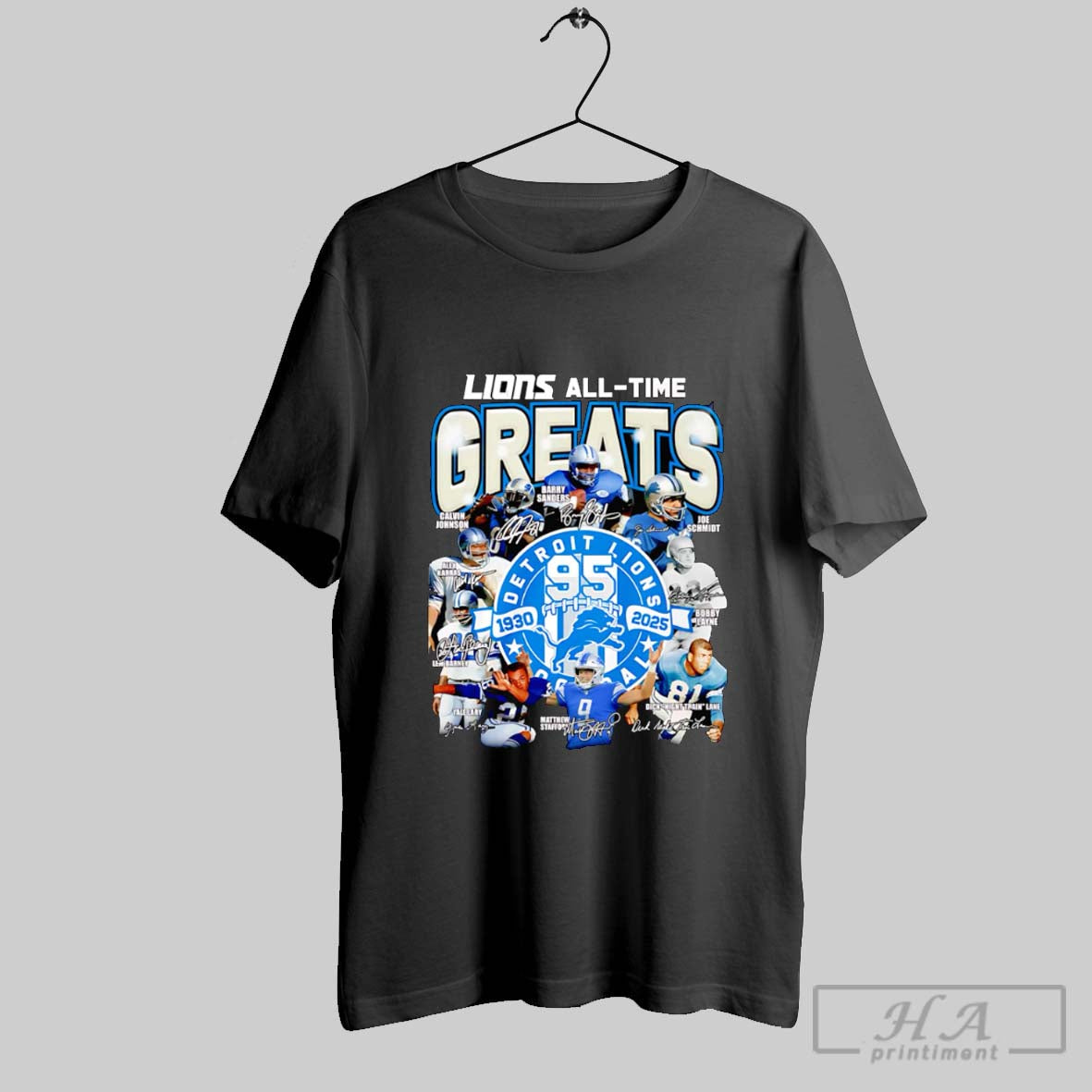Lions All Time Greats 1960 2025 Signatures Shirt Sweater Longsleeve And V Neck