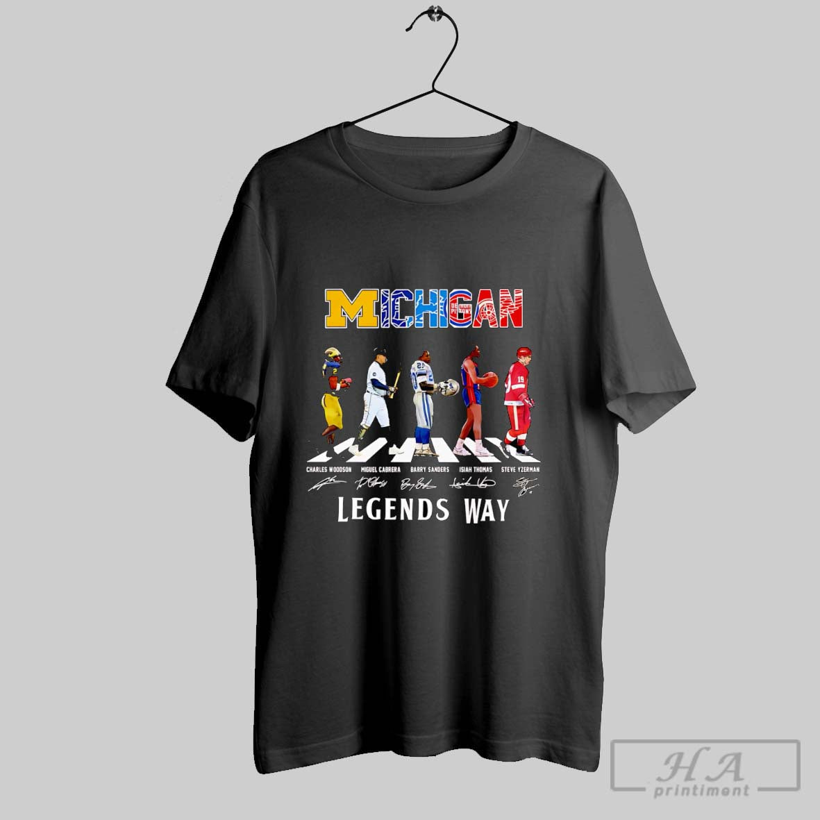 Michigan Sports Abbey Road Legends Way Signature Shirt Sweater Longsleeve And V Neck