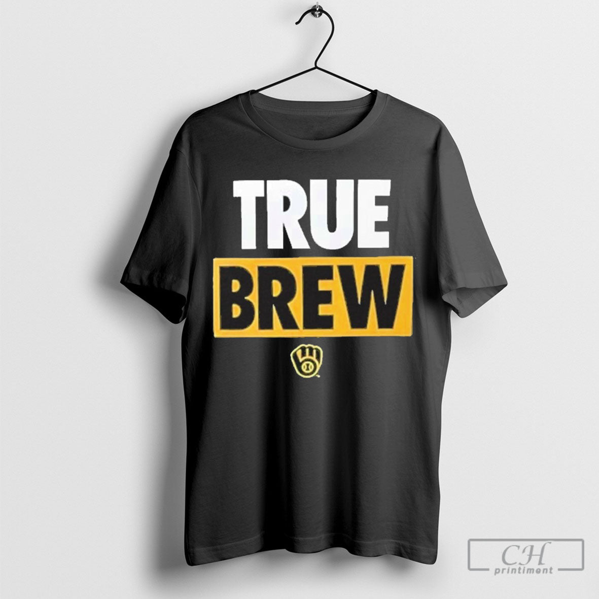 Milwaukee Brewers Baseball True Brew Logo Shirt Tee Shirts