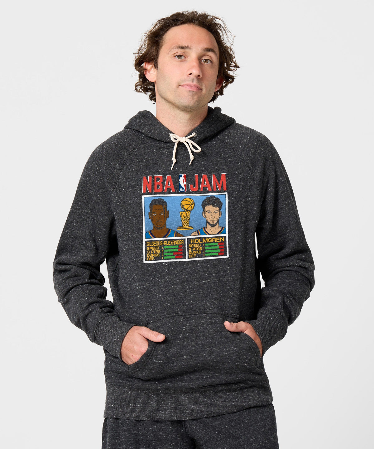 NBA Jam Thunder 2025 Champs Gilgeous-Alexander And Holmgren Hoodie