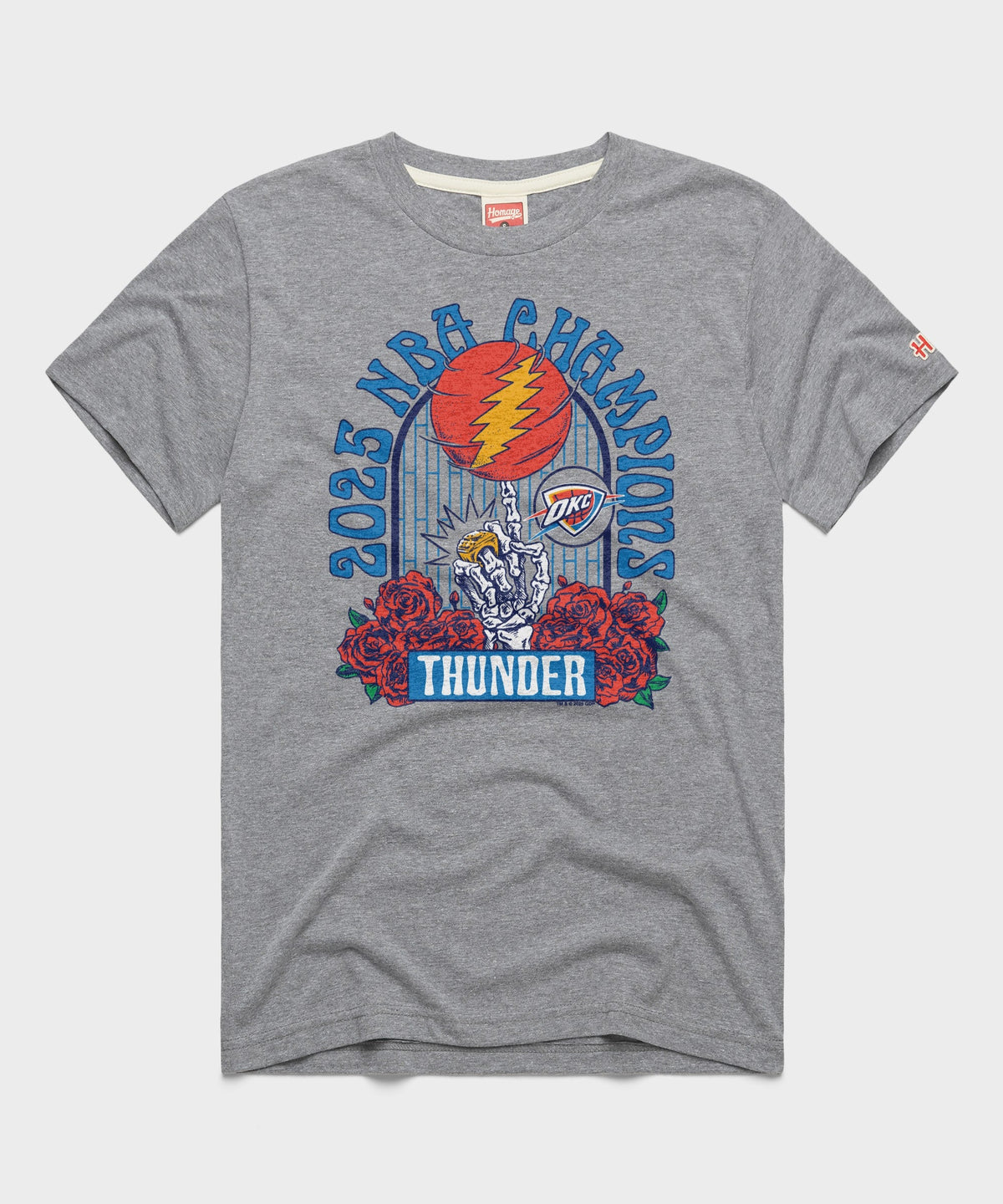 NBA x Grateful Dead 2025 Champs Thunder