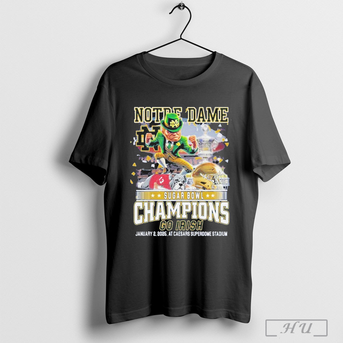 Notre Dame Irish Figthitng Sugar Bowl Champions Go Irish 2025 Limited Edition