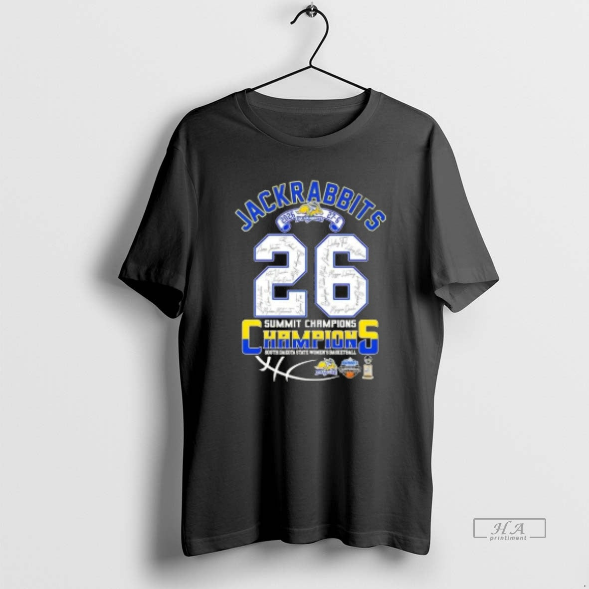 Official 2026 Summit Champions South Dakota State Womens Basketball Jackrabbits All Signatures