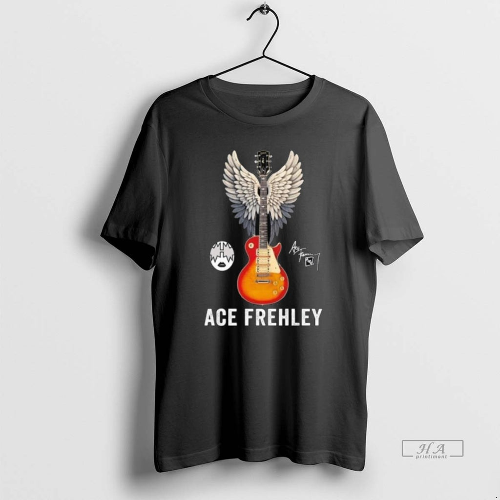 Official Ace Frehley Guitar Wings Signature 2025 Long Sleve
