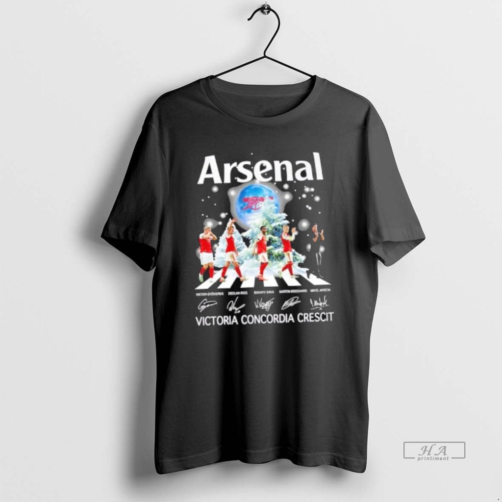 Official Arsenal Mikel Arteta And Players Abbey Road Victoria Concordia Crescit