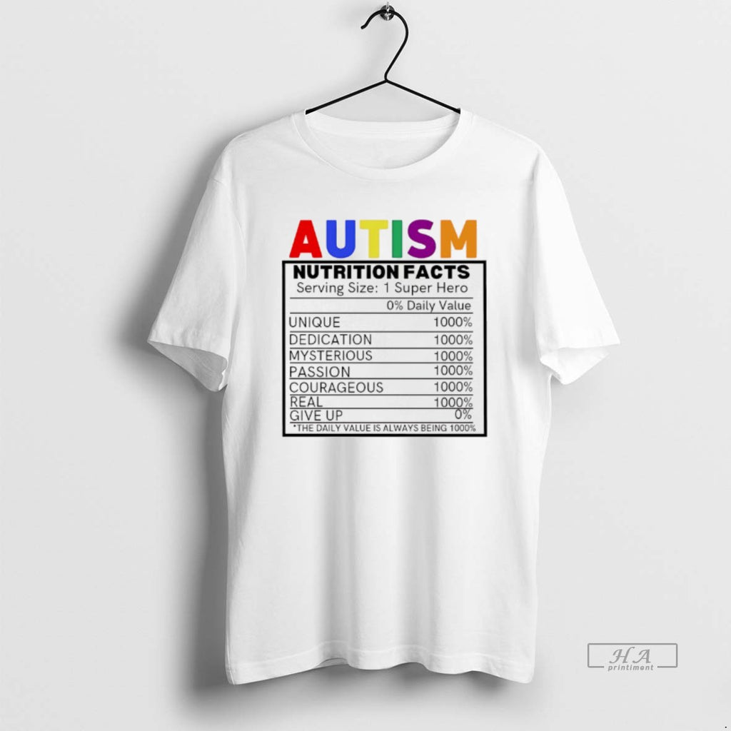 Official Autism Nutrition Facts