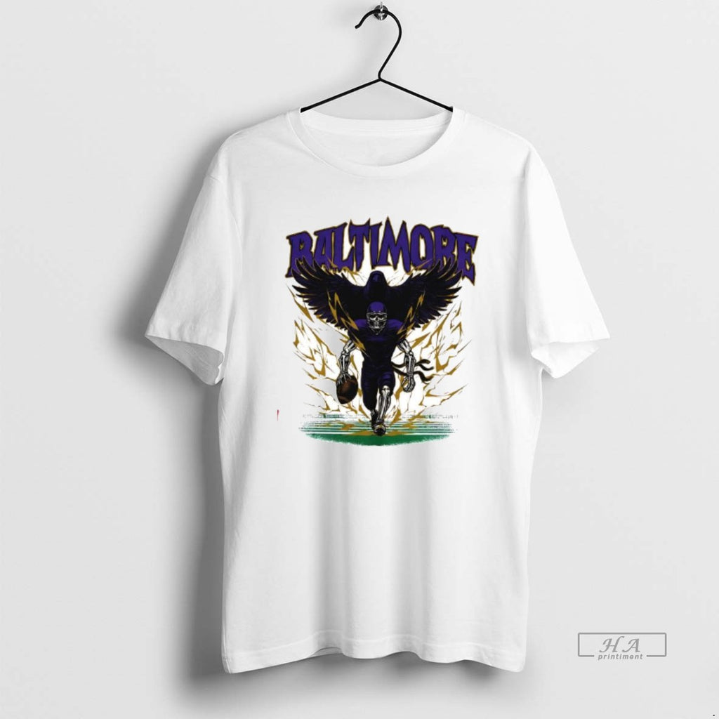 Official Baltimore Football Skeleton Running Player