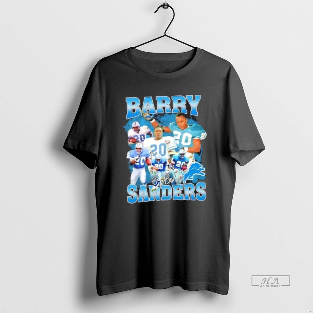 Official Barry Sanders Detroit Lions Football Graphic