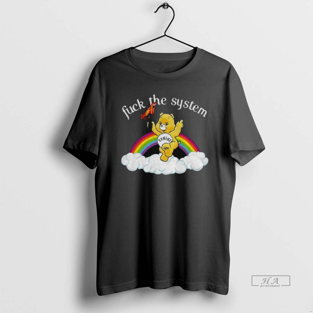 Official Bear Resist Fuck The System Rainbow Lgbt Pride Month