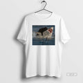 Official Black Cat Biting Shark Funny