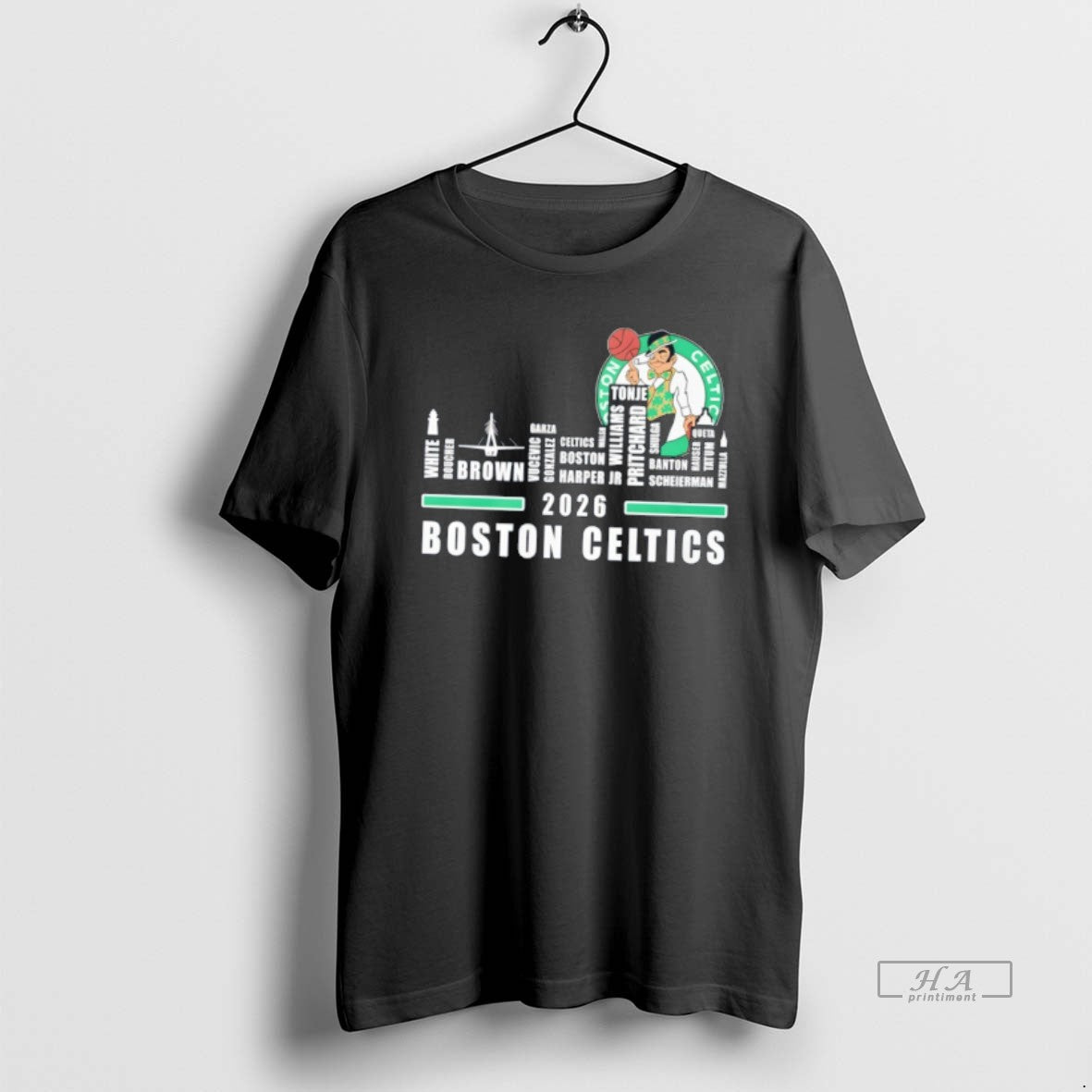 Official Boston Celtics 2026 Skyline Name Players